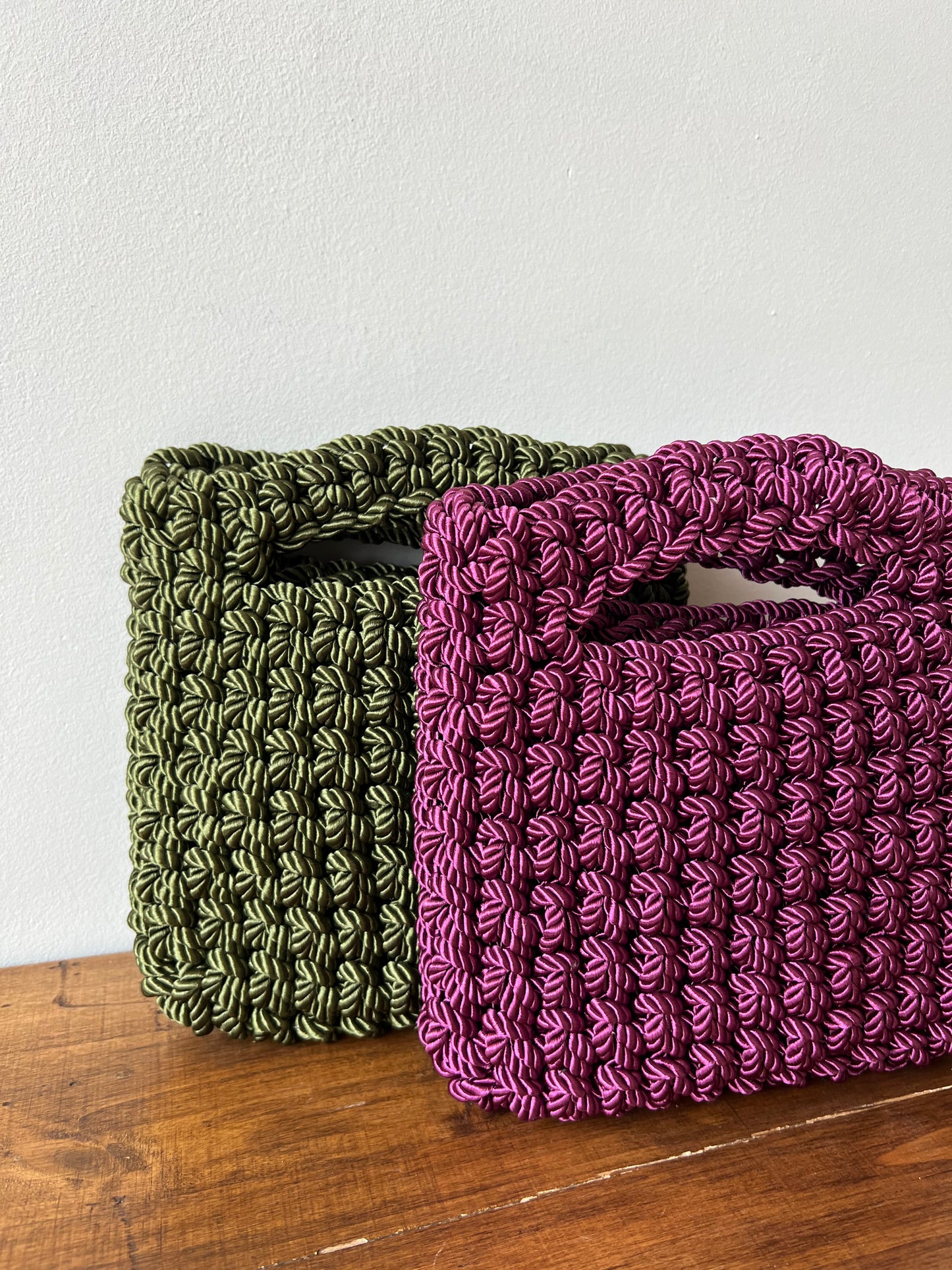 Bolso Dolores de Cuerda Satinada para Fiesta