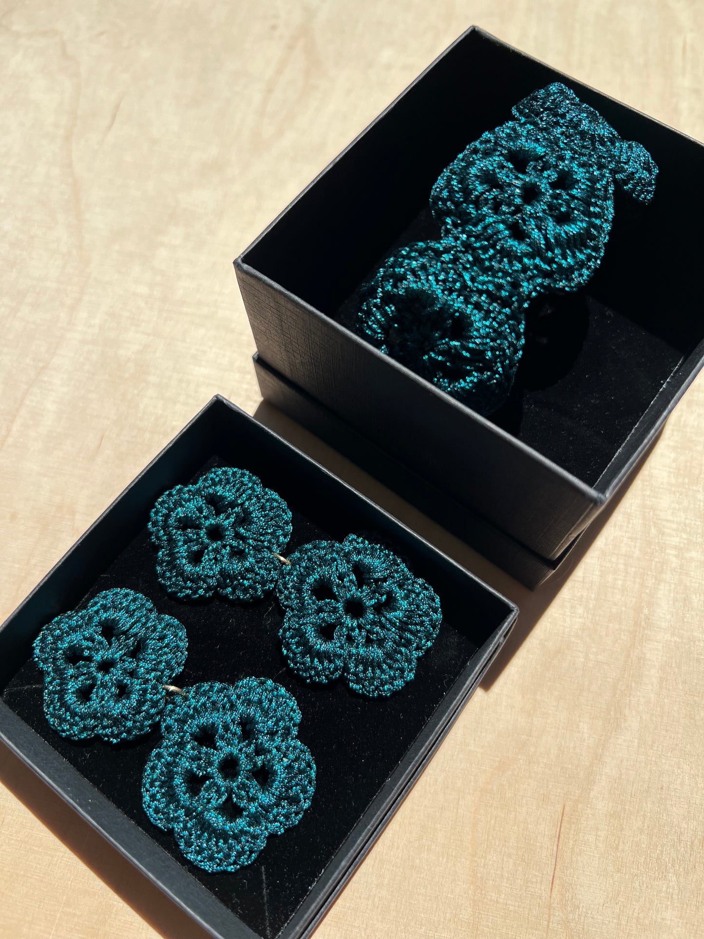 Pendientes de Crochet Flor