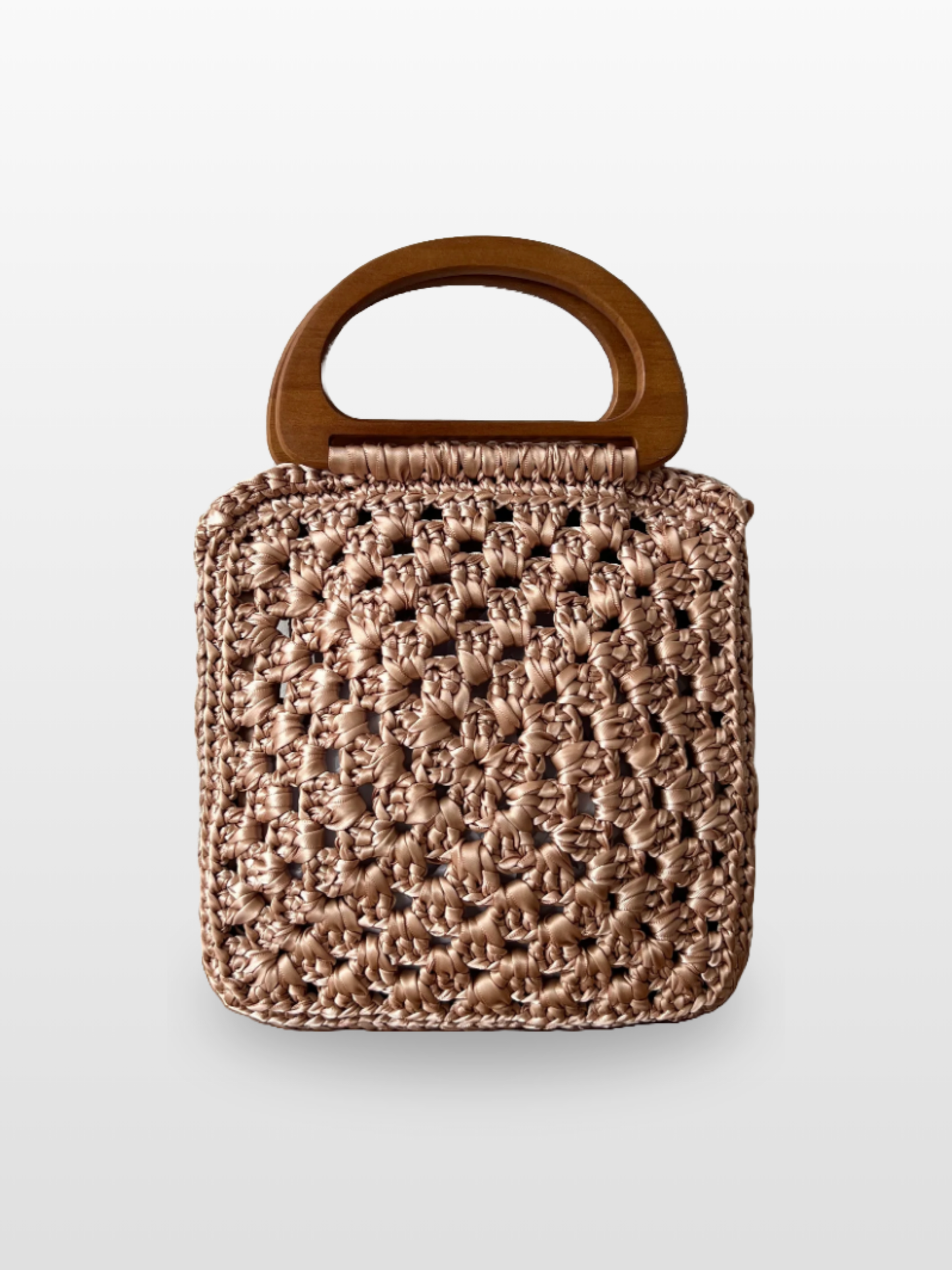Bolso Artesanal Ana con Asa de Madera