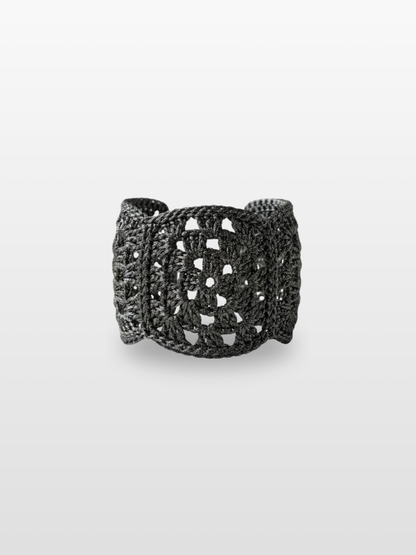 Brazalete de Crochet Hecho a Mano