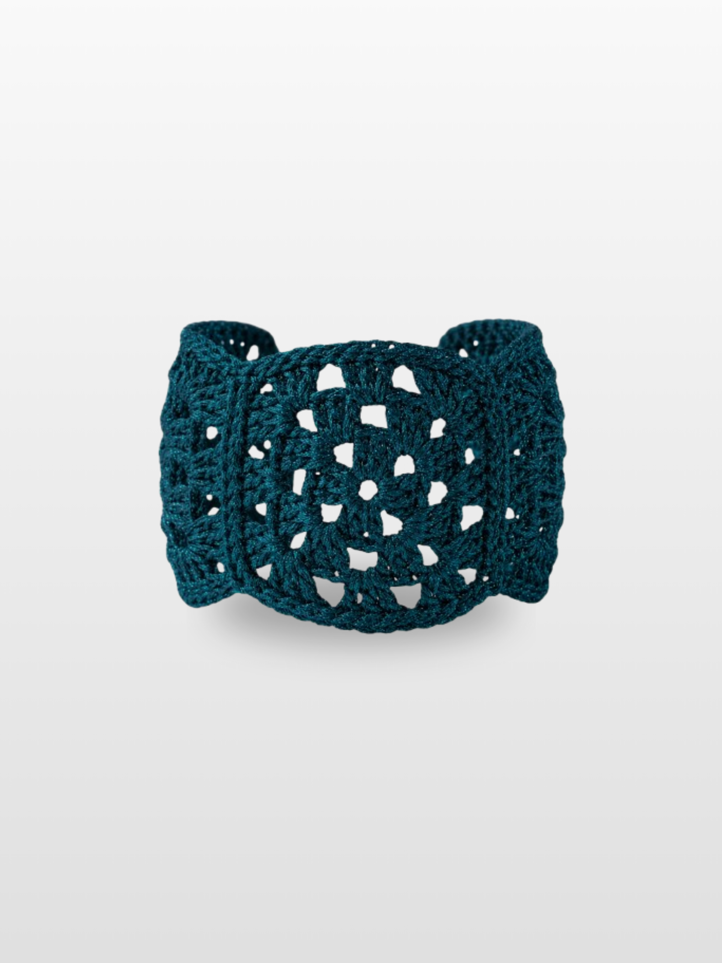 Brazalete de Crochet Hecho a Mano