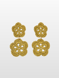 Pendientes de Crochet Flor
