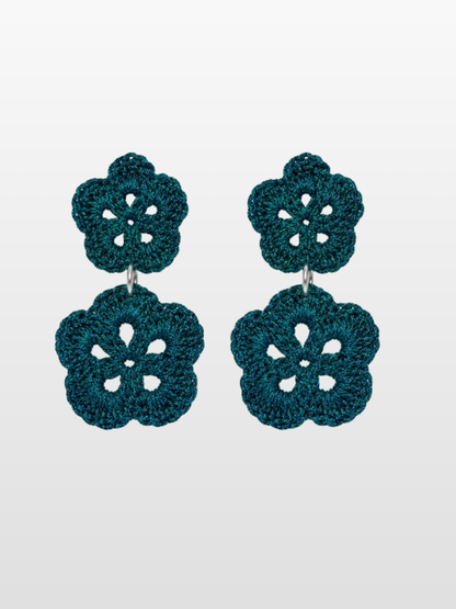 Pendientes de Crochet Flor