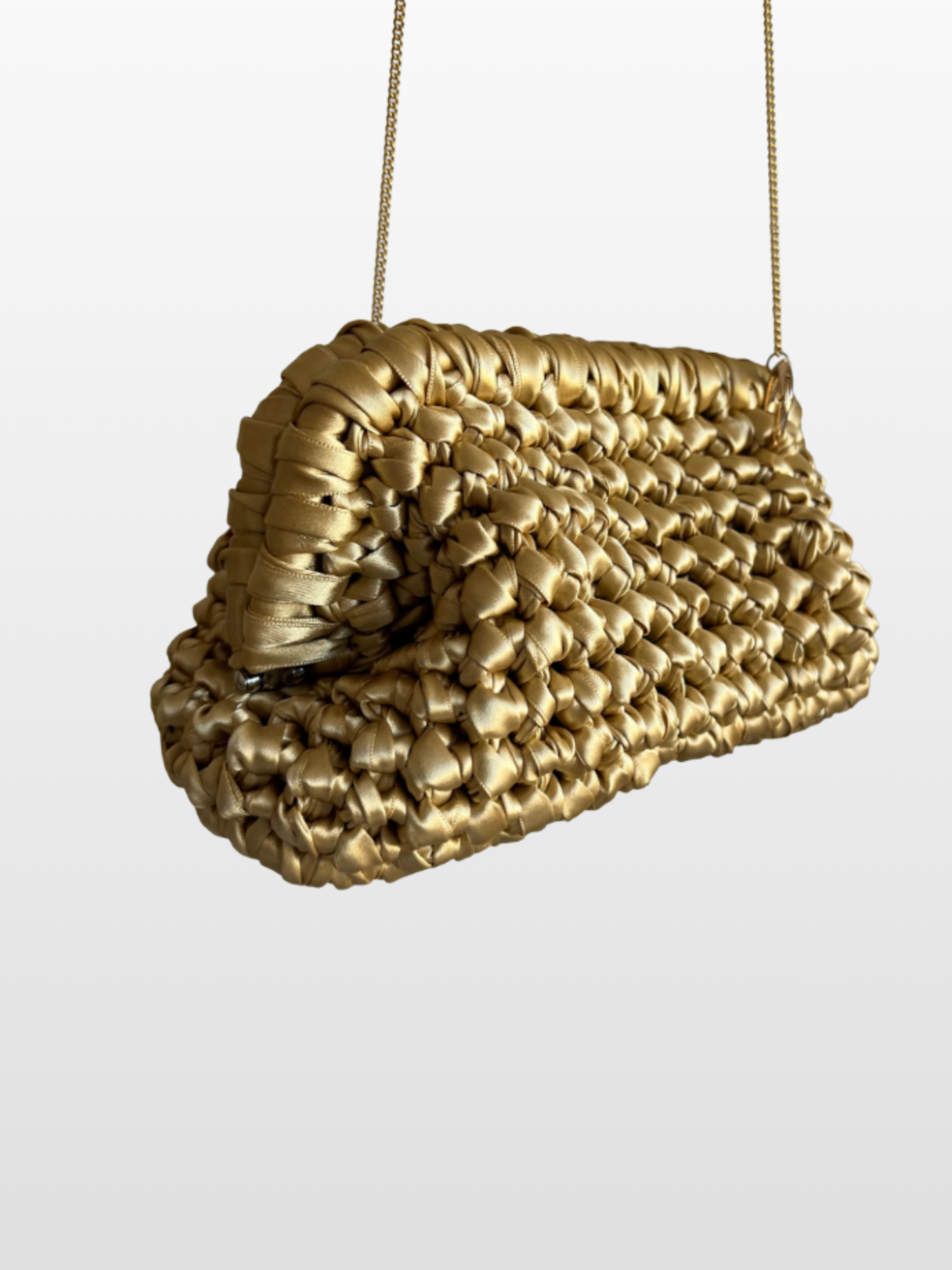 Bolso Carmen de Crochet en Raso para Boda