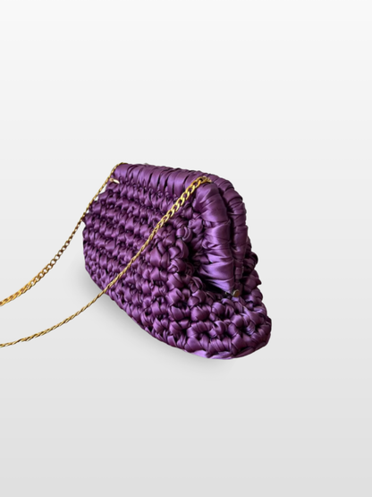 Bolso Carmen de Crochet en Raso para Boda