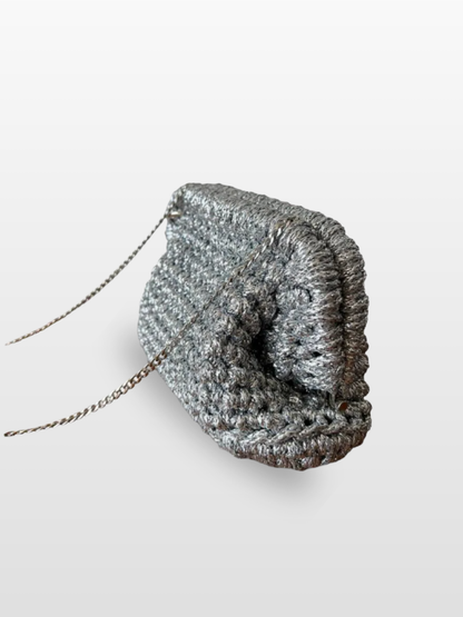 Bolso de Crochet fiesta Carmen Metalizado
