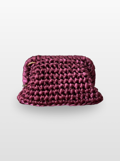 Bolso Carmen de Crochet en Raso para Boda