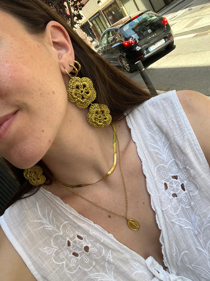 Pendientes flor