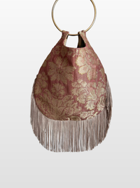 Bolso Rocío flecos con Asa Dorada