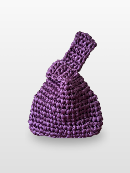 Bolso Akita de Crochet en Raso para Boda