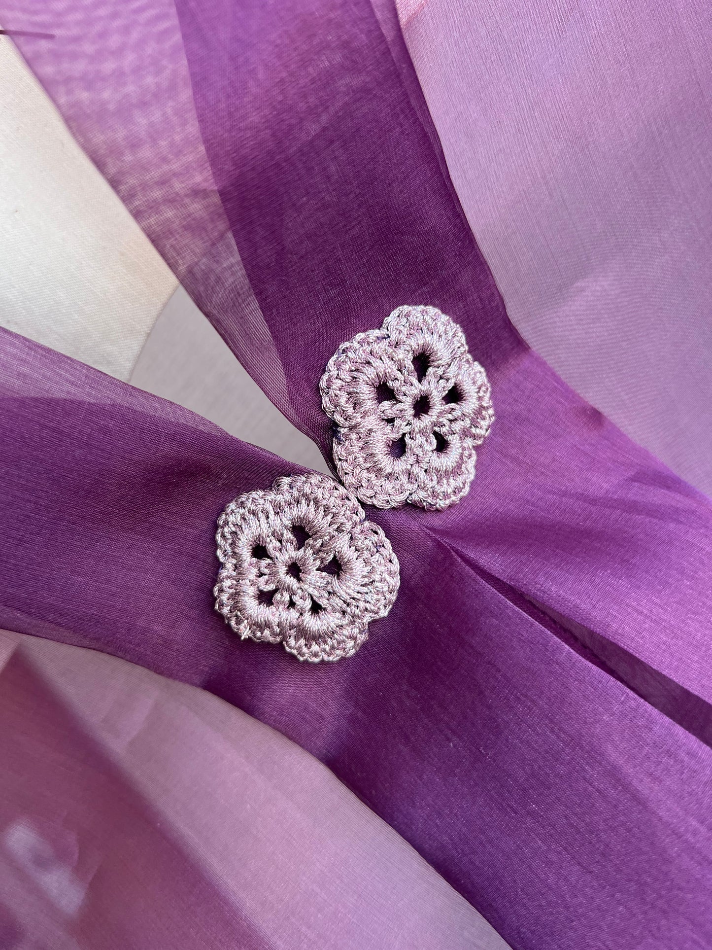 Estola organza de seda