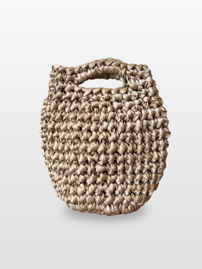 Bolso Rocío de Crochet en Raso para Invitada