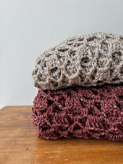 Chal lentejuela Madremia 100% Merino