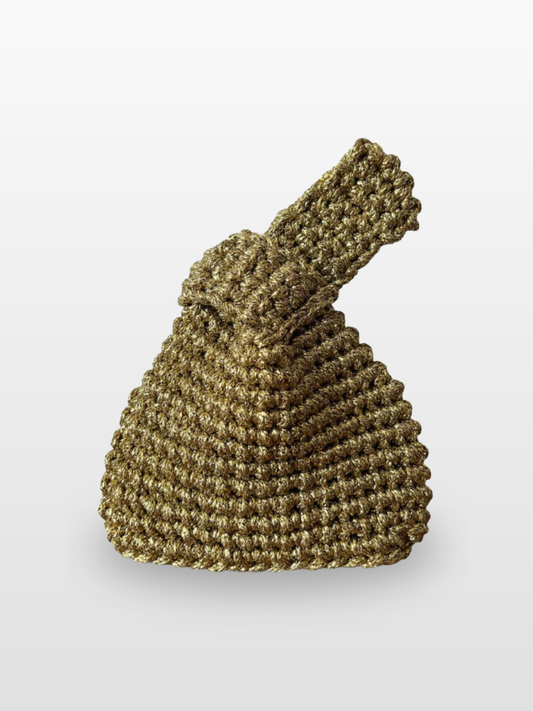 Bolso Akita de Crochet Metalizada