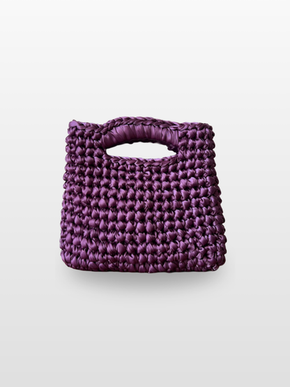 Bolso Dolores Crochet en Raso