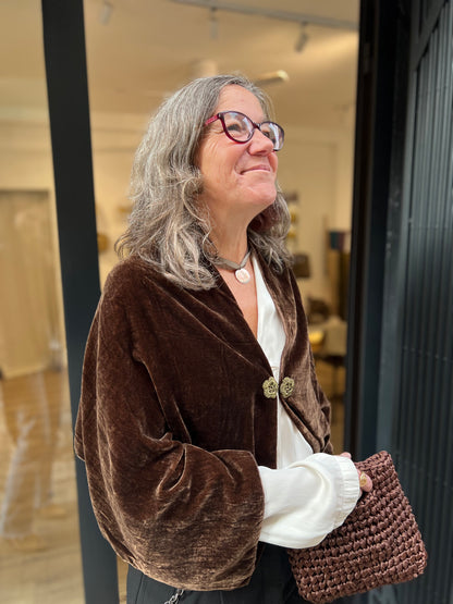 Estola terciopelo de seda