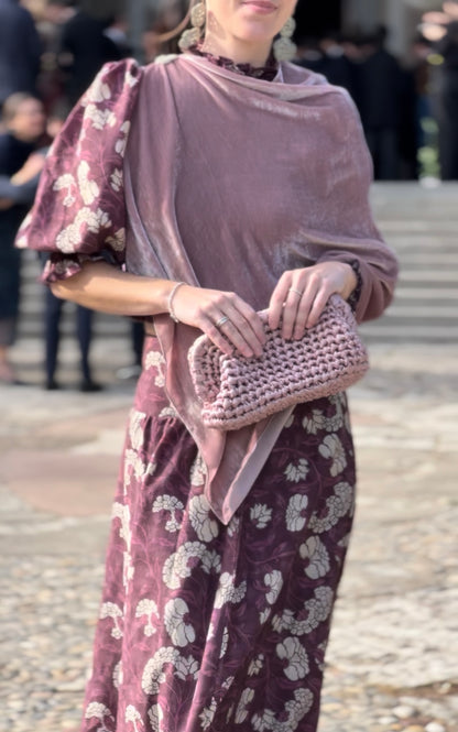 Estola terciopelo de seda