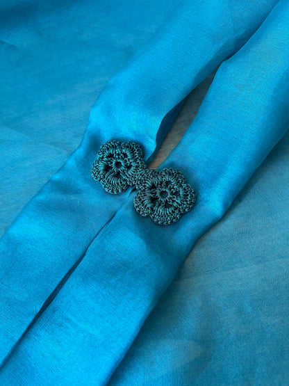 Estola organza de seda