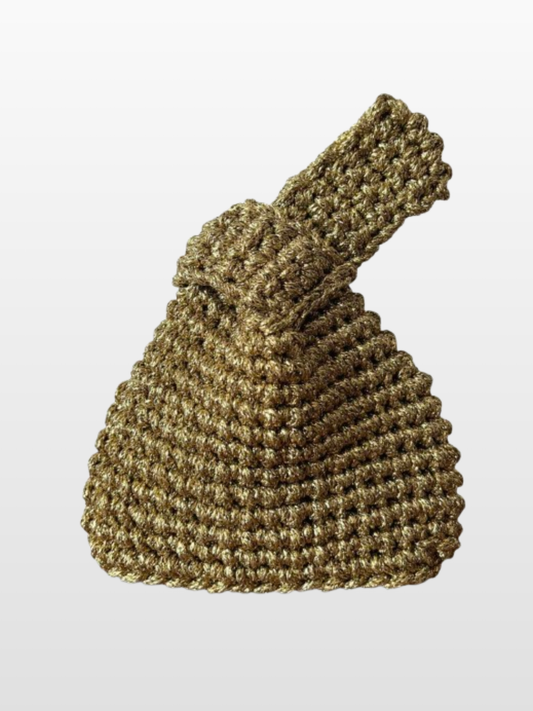 Bolso Akita de Crochet Metalizada