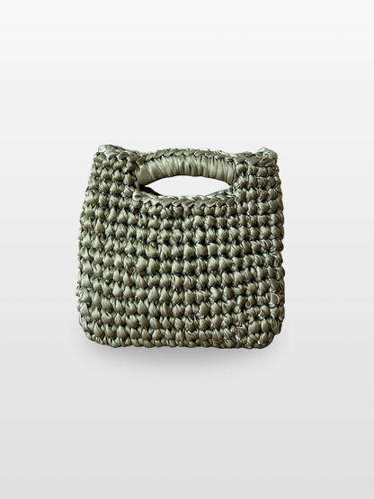 Bolso Dolores Crochet en Raso